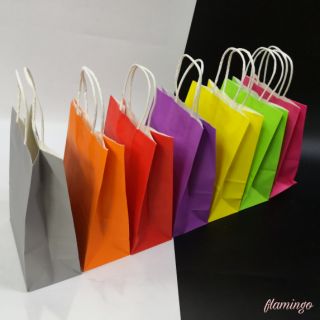 12PCS!! Plain color paper bag/loot bag 1pack (12 pcs.) OWN PACK IS AVAILAVLE FOR MORE ORDER (5)