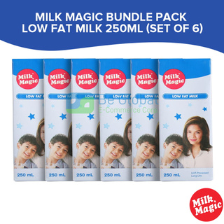 Milk Magic Low Fat Milk Drink 250ML (Set of 6) - Nutritious Drink Grocery Items