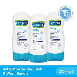 Cetaphil Baby Ultra Moisturizing Bath and Wash - 230ml x3