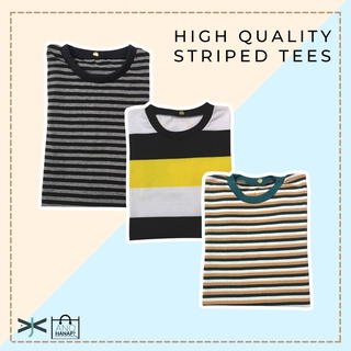 [AC Trends.] Fashion High Quality Oversized Striped Tees