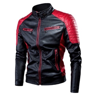 rider jacket motorcycle jacket Emw Casual Motor Leather Jacket High quality Classic leather jacket f