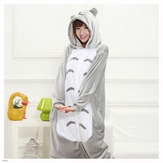 Kigurumi Totoro Onesie Women Anime Cosplay pajama Adult Animal Carnival Homwear Cartoon Sleepwear Homewear