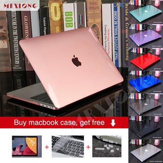 4 IN 1 Hard Case with Free Gift Dust plug Keyboard Screen Protector Cover for MacBook Pro Air 13 15 16 11 12Retina Case A1706 A1708 A2141 A1932 A1466 A1502 A1707 A2159 A2179 A1278 A2289 A2251 A2338 A2337 Apple M1