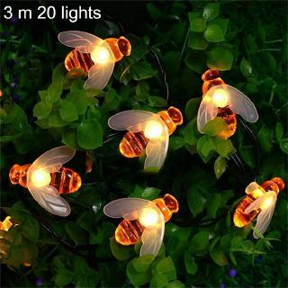 Honey Bee LED String Fairy Light Outdoor Garden Fence Patio Christmas Garland Lights