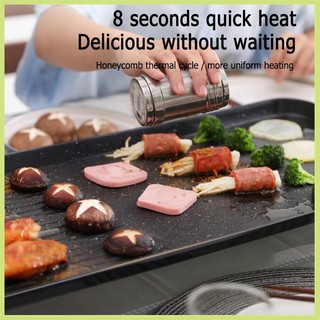 【Available】Electric grill portable grill household smokeless non-stick electric grill large capacity