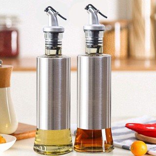 OFNATURE 500ML Oil Dispenser Stainless Steel with Lid Soy Sauce Container