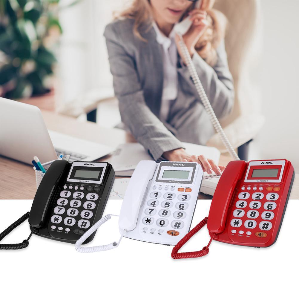 CCING Desktop Corded Landline Telephone With Caller ID Display With Speakerphone for Home Office fvx