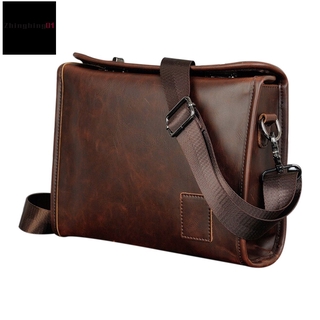 Men Leather Messenger Briefcase Laptop Shoulder Crossbody Bag Business Handbag IloU