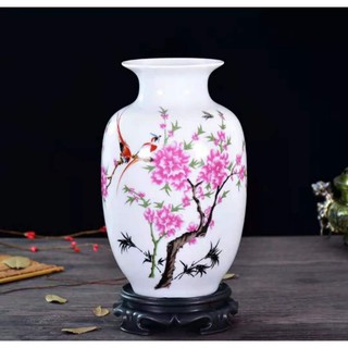 Antique Ming Dynasty Jar Porcelain Purple Flower Vase