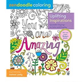 Zen Doodle Coloring Uplifting Inspirations Adult Coloring Book