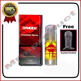 authentic dakku premium spray with free reusable condom