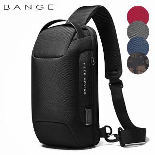 Bange Men Anti-theft Crossbody Bags Male Waterproof USB Charging Chest Pack Short Trip Messenger Sling Bag Shoulder Chest Bag