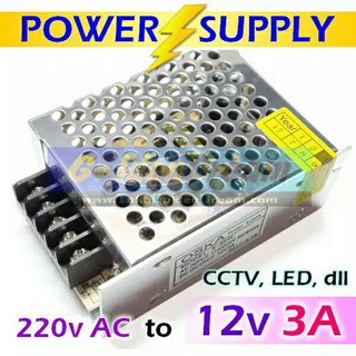 Ac 220 to DC 12V 3A LED CCTV Adapter Transformer Power Supply Switching