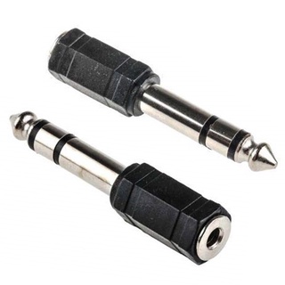 ✅Plastic Female 3.5mm Jack to Male PL 6.35mm COD TRS Stereo Plug Connector Adapter Audio Mic ✅