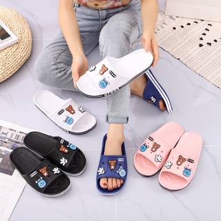 New Women's style leisure wading slippers cartoon decorative buckle sandals(add 1 size)