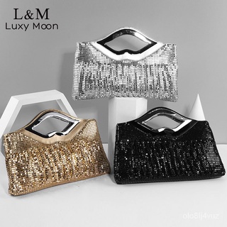 Sequins Evening Clutch Bag For Women Luxury Handbag Party Bag Chain Crossbody Bags Fashion Female Cl