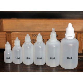 5 Pieces Of 5-100ml Empty Plastic Squeezable Dropper Bottle Eye Drops Moisture Bottling Portable Bottle