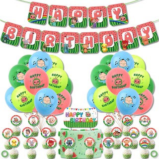 Balloons Happy Birthday Banner Cake Toppers Set Children's Party Decorations Latex Ballons set