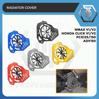 Takimoto Radiator Cover with Gold Spinner for NMAX V1/V2 CLICK V1/V2 PCX ADV