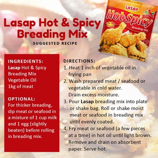 Lasap Hot and Spicy Breading Mix 65g For 1Kg Meat