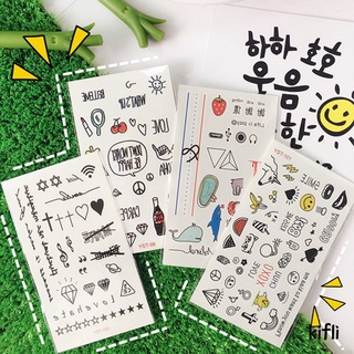 South Koreacartoon Tattoo Stickers Cute and Long-Lasting Waterproof Ins Girl Heart Tattoo Stickers-K