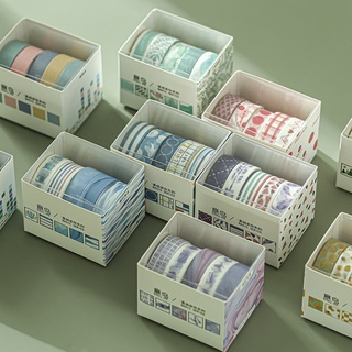 5 Rolls/box Masking Tapes Set Washi Tape Stickers DIY Diary Journal Decoration Stationery