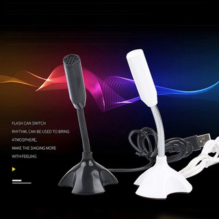 Mini Computer Speaker Microphone USB For PC Notebook Laptop for Skype KTV Studio Speech Chatting Singing Video Games Recording Mic