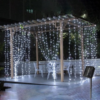 3M300LED Waterproof Outdoor Solar Lamp String Lights Curtain Garland for New Year Christmas Decorations Solar Garden Fairy Light