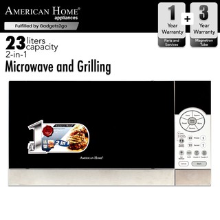 American Home 2-in-1 Microwave and Grilling Oven AMW-GC23LS