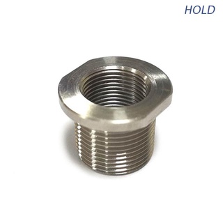 HOLD Muzzle Oil Filter Threaded Adapter Stainless Steel Barrel 1/2-28 ID to 5/8-24-OD