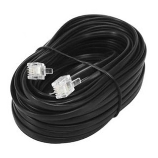 RJ11 Cable Telephone Line Wire - 25 Meters (Black)