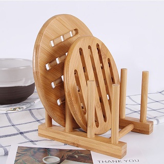 DM Wooden Dish Rack Plate Rack Stand Holder Kitchen Cabinet Organizer For Cups Bowl Drying Rack