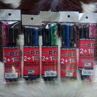 Original Uni Pin tech pens 2+1 free ...COD...!