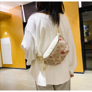 YQY #8060 Korean sweet strawberry beltbag waist bag (4)