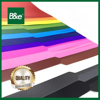 bnesos Stationary School Supplies Paper White Folder Colored Folder Size Long 11Points 14Colors 5's (3)
