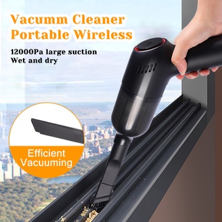 [COD]120W Car Vacuum Cleaner Wireless Vacuum Cleaner for home Wet & Dry Portable Vacuum Cleaner