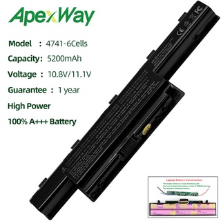 【PHI local cod】 Acer Aspire 4741/4740 6 Cells Compatible Aspire 4750G 4741G 5750G 4743G 4752G AS10D
