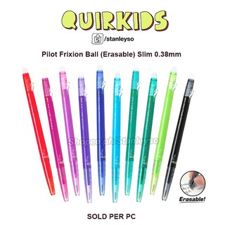 Pilot Slim 0.38mm FriXion Knock Type Erasable Retractable Ball Pen