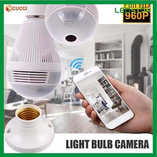 LEDSTAR 1080p Camera Wireless WIFI Network Security Home Monitor CCTV 360° Panoramic Light Bulb Came