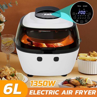 6L Multifunction Air Fryer Oil free Intelligent Health Fryer Pizza Cooker Smart Touch LCD Electric