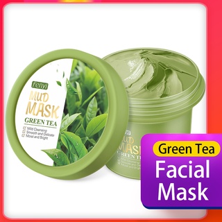 【COD】Green Tea Mud Mask Brightening Remove Acne Pores Blackheads Cleansing Oil Control 100g [Cruelty-free]