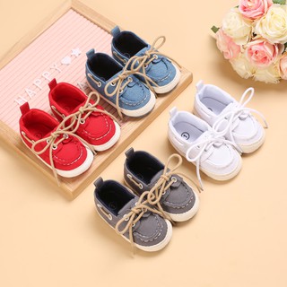 Baby Shoes Boy Girl Newborn Soft Soles Canvas Crib Soft Sole Shoe Sneakers 0-18 Months