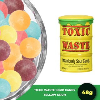 Toxic Waste Hazardously Sour Candy Yellow Drum 48g x 2pcs