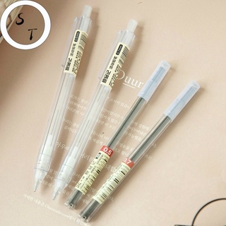 【S&T】Mechanical Pencil 0.5mm Transparent Automatic Pencils
