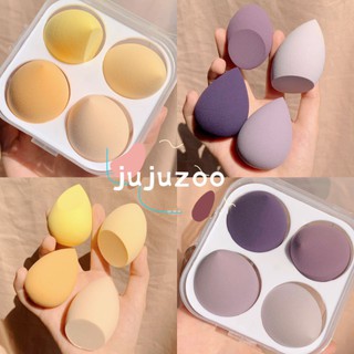 4cs / foundation sponge makeup puff / super soft foundation sponge / loose powder foundation concealer BB cream puff / beauty egg mix foundation smooth sponge / dripping wet and dry cosmetic blender / makeup egg beauty puff