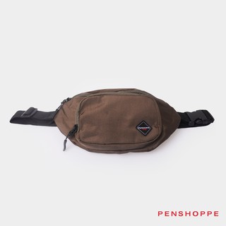 Penshoppe Men's Waist Pack (Burnt Olive/Black)
