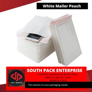 Mailer Pouch with Adhesive Thick High Quality White Yellow