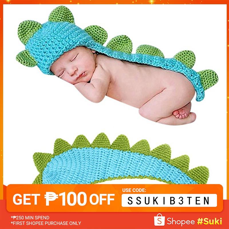 Baby Crochet Knit Costume Photography Photo Prop Hat Outfit