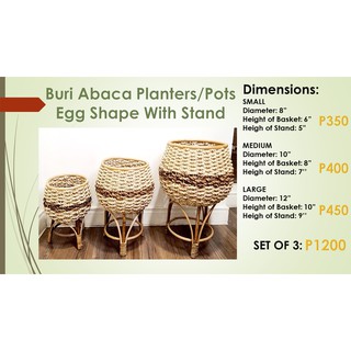 Rattan Pots Planters with Stand (MEDIUM SIZE ONLY) (3)