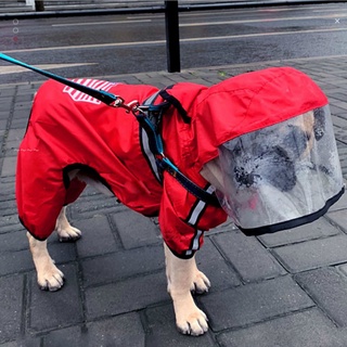 ♘☽Waterproof Dog Coat for Small Medium Dogs Fashion Dog Raincoat Yorkie Windbreaker Hoodie For Pug R